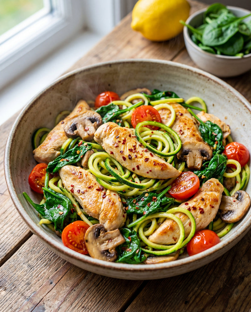 De Droog Trainer: Courgetti Volume Wok (< 400 Kcal)