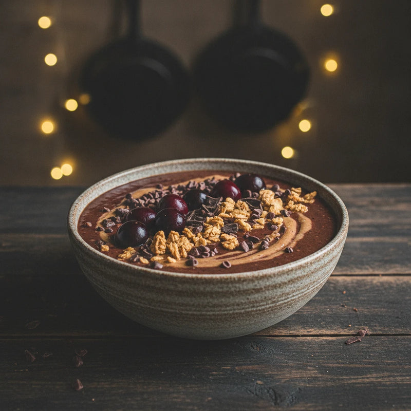 De Comeback: Kersen-Cacao Herstel Smoothie Bowl