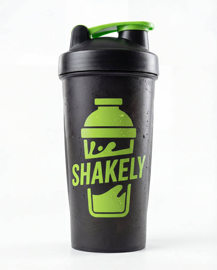 Shakely Premium Shaker - Black & Lime (700ml)