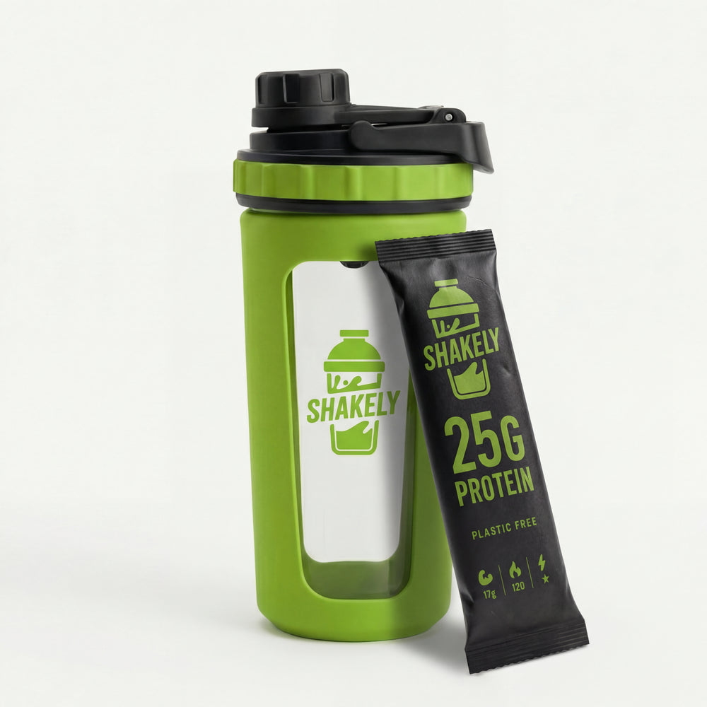 Shakely Premium glazen Shaker - Lime (800ml).