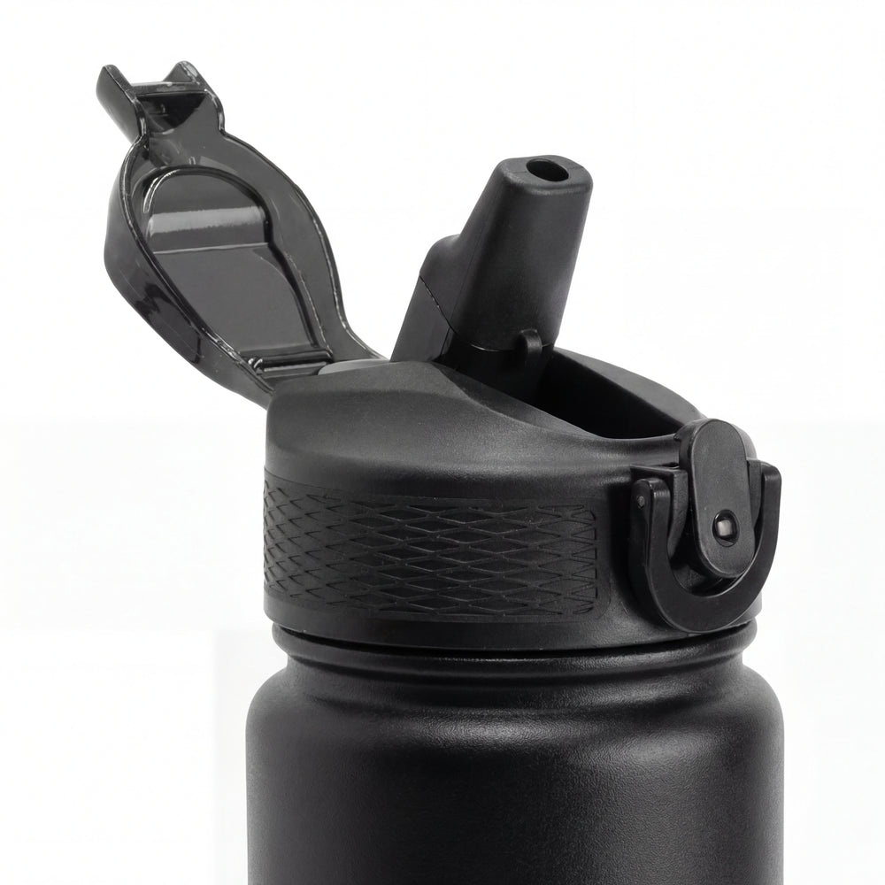 Shakely Premium stalen Sportfles - Mat Zwart