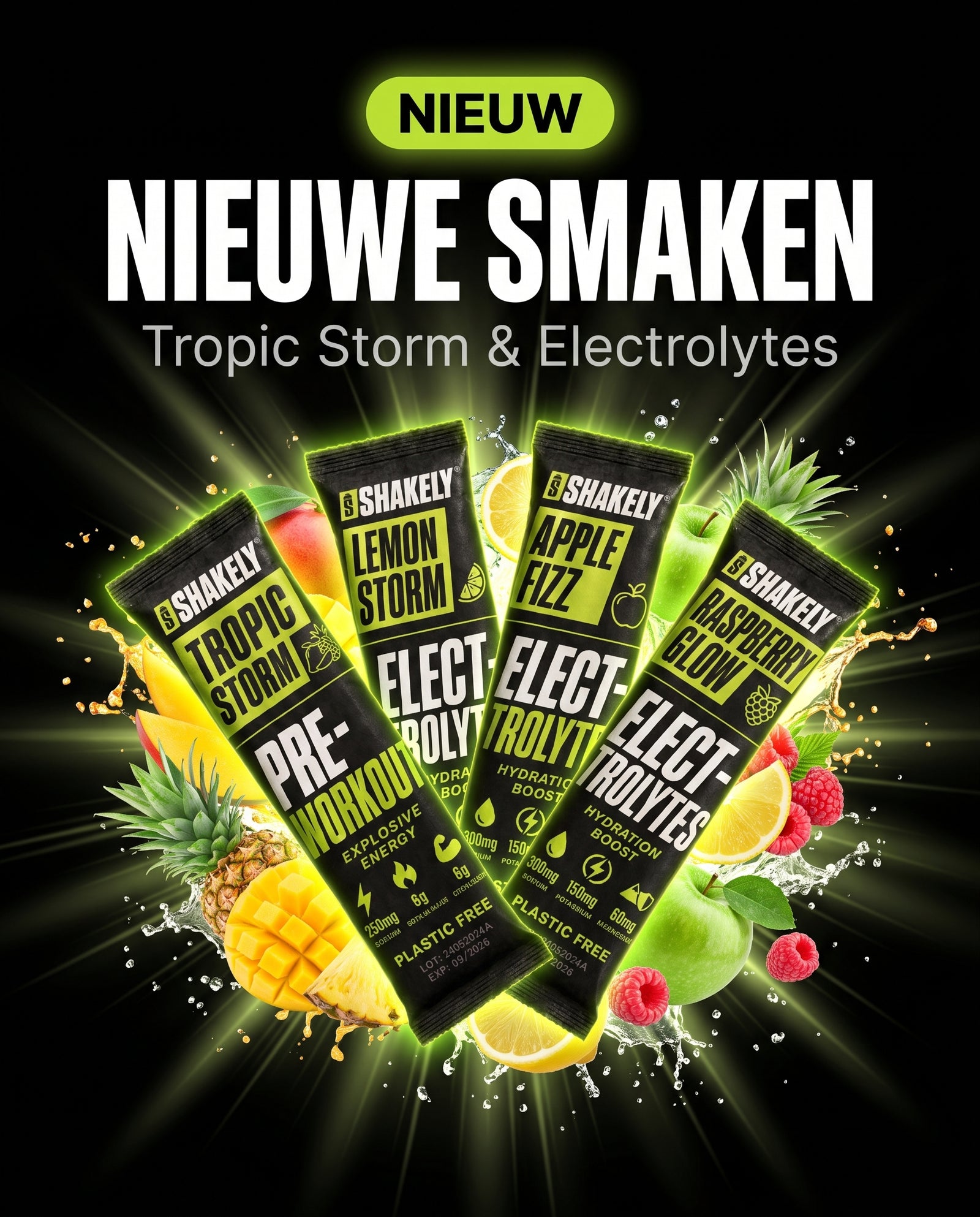 Nieuw: Tropic Storm en Electrolytes smaken