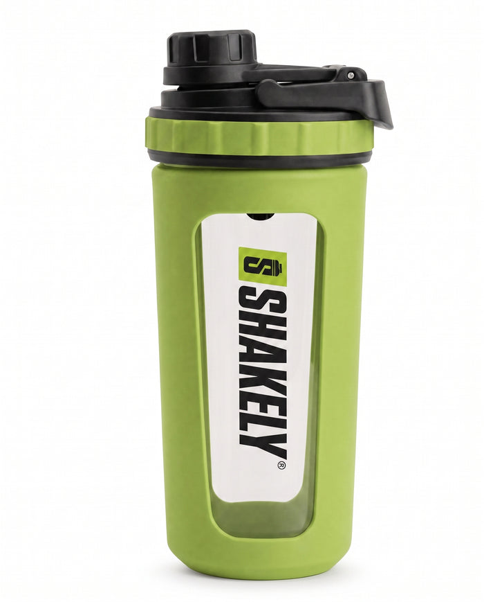 Shakely Premium glazen Shaker - Lime (800ml).